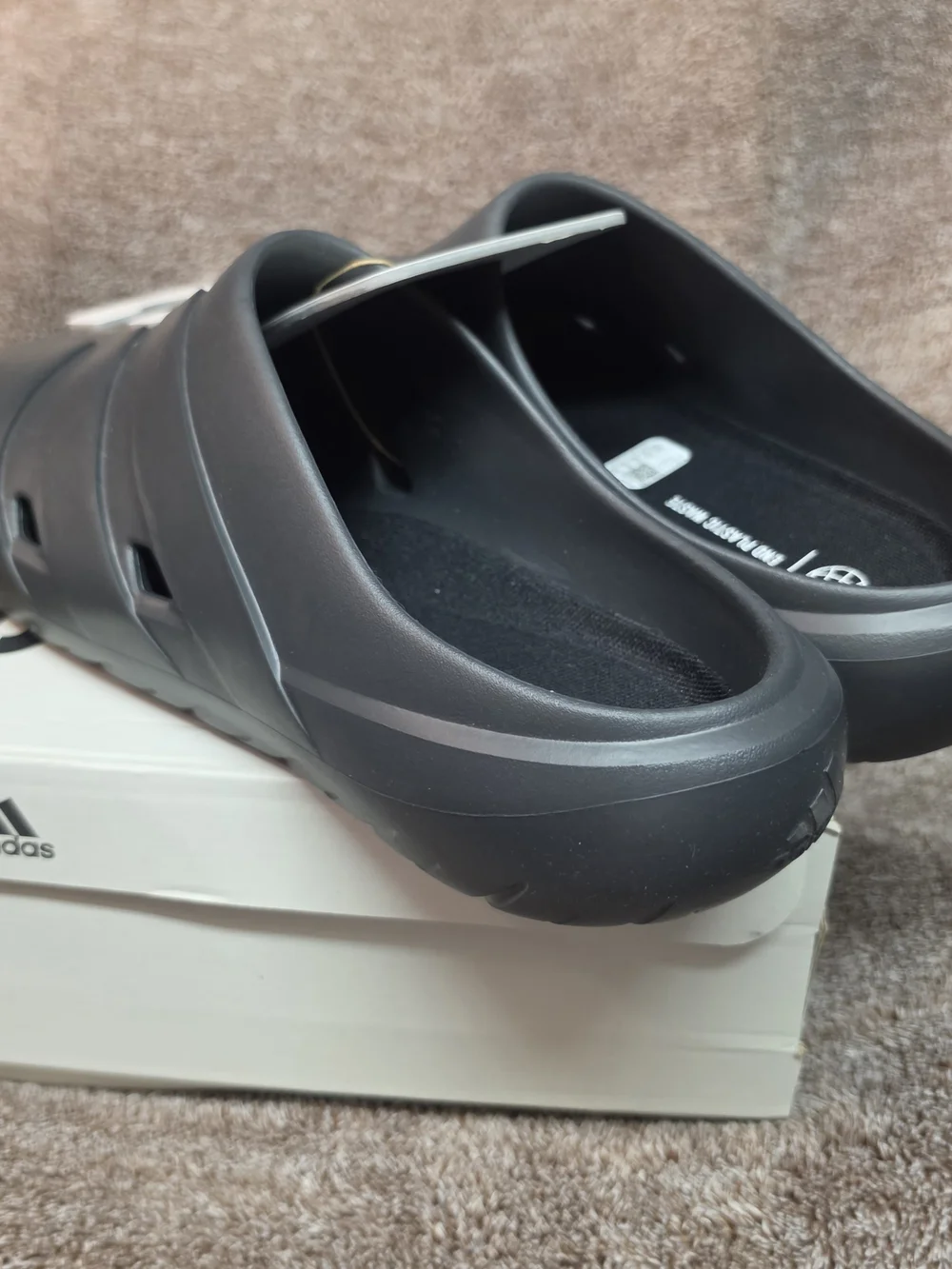 adidas Black Slip-On EVA Clog